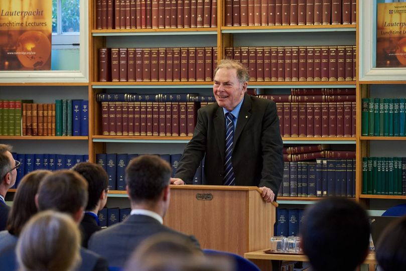 Judge James Crawford at the Lauterpacht Centre for International Law