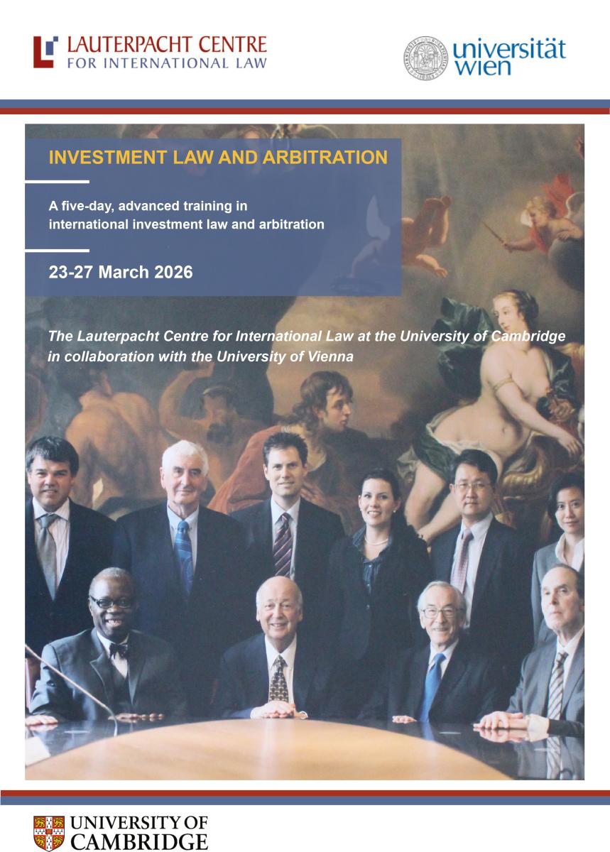 Investment Law and Arbitration course